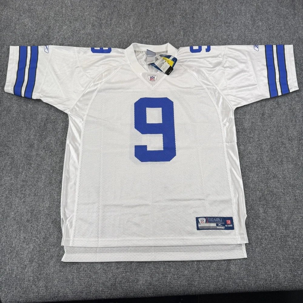 Dallas Cowboys Jersey Mens XL White NFL Football Tony Romo 9 Reebok On Field NWT